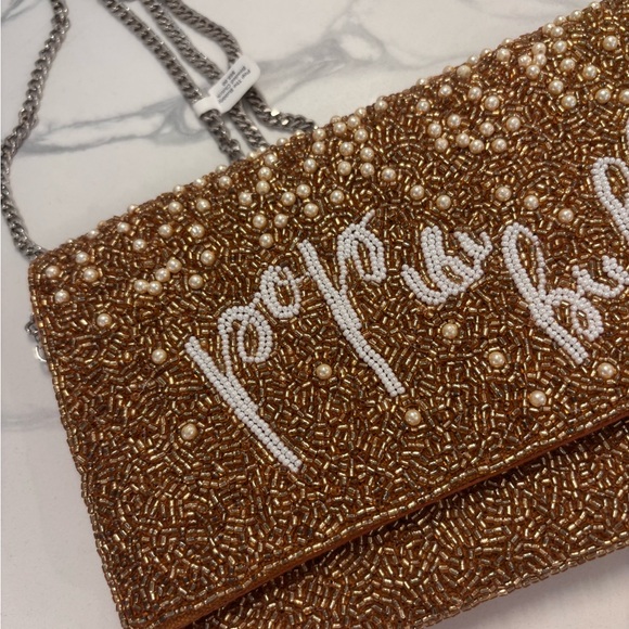 Pop The Bubbly Beaded Clutch Bag - Picture 3 of 6